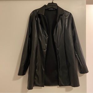 Pretty Little Thing Leather Blazer